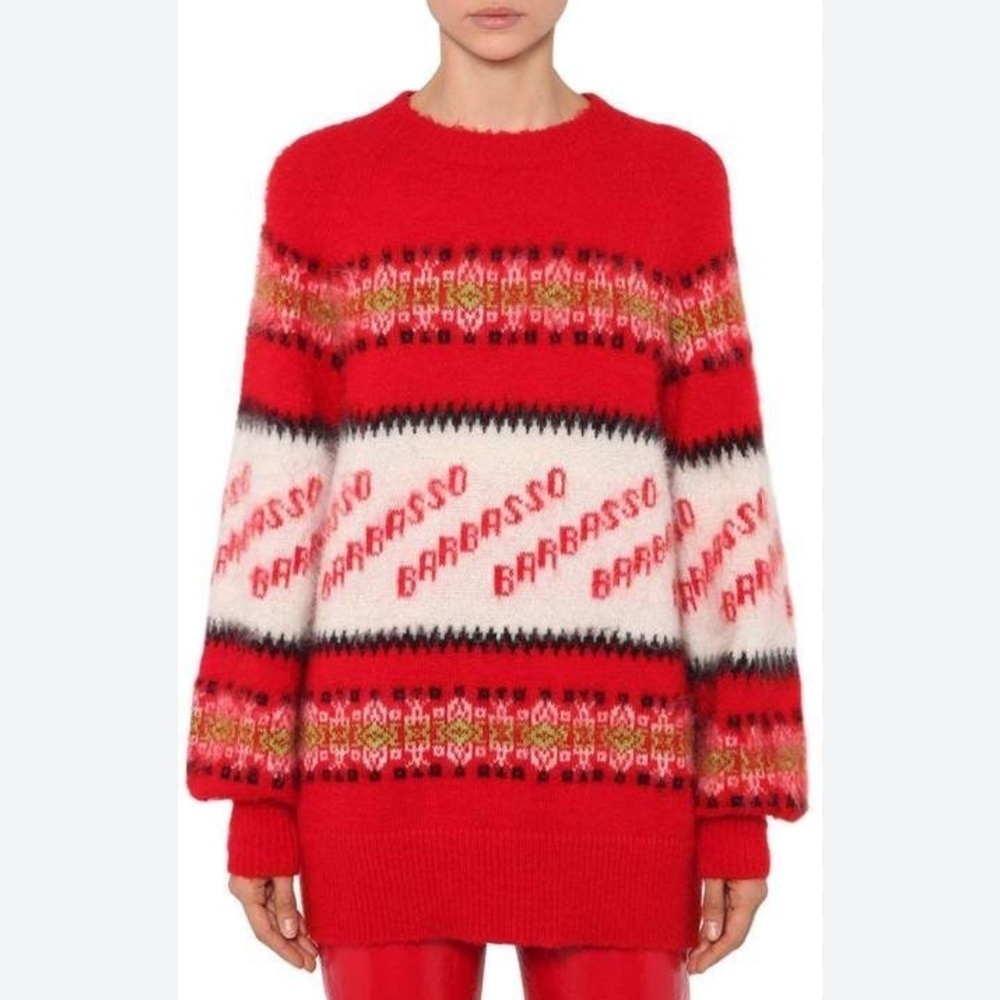MSGM Oversized Barbasso Mohair Knit Sweater S